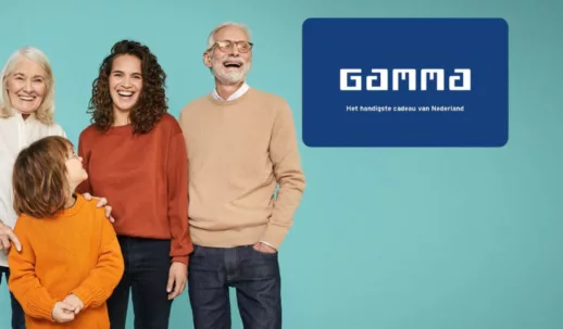 1 jaar vast + € 150,- Gamma cadeaukaart