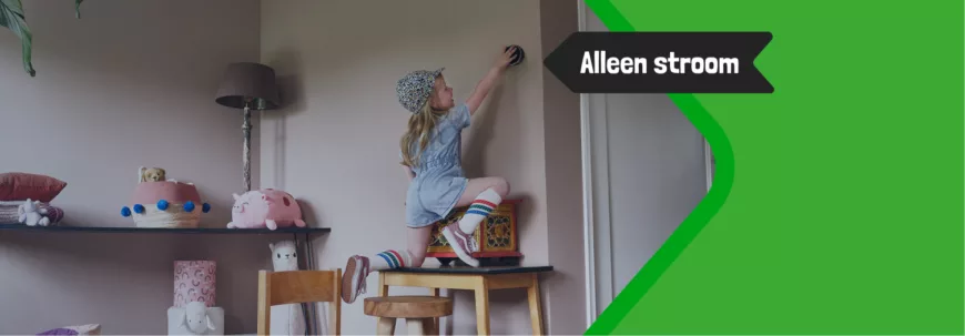 Lage tarieven alleen stroom + tot  € 75 cashback