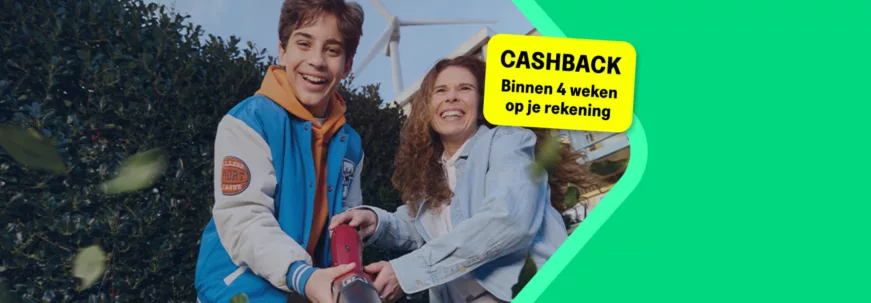 1 jaar vast + € 275,- cashback